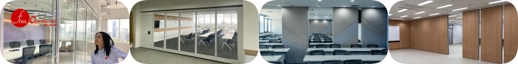 MOVABLE WALL SYSTEM (ระบบผนังบานเลื่อนกันเสียง) Finn Operable Wall By FINN Decor.